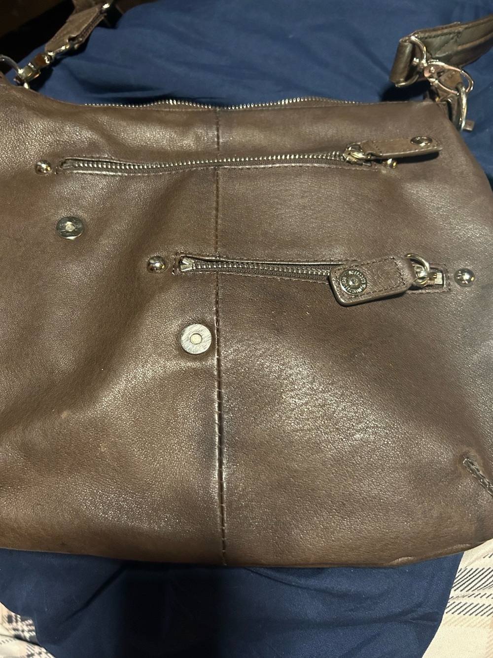 Gun Tote’n Mama Brown Leather Crossbody Versatile Shoulder Conceal Carry Purse